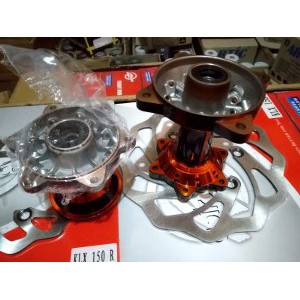 TROMOL KLX SET PIRINGAN CAKRAM DEPAN BELAKANG Bagus