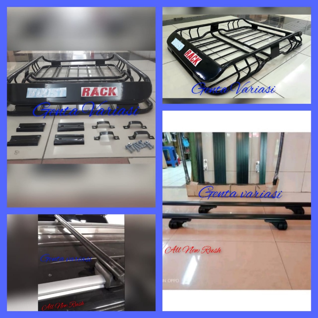 Paket Roofrack Buzzrack Plus Crossbar Khusus All New Rush 2018