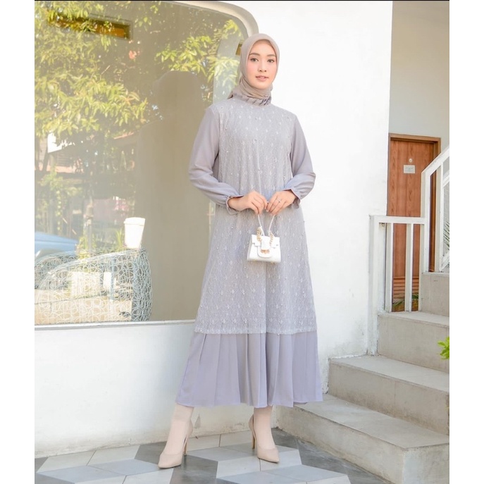 (MGA) GAMIS JOURA TILE DAILY DRESS MOSCREPE