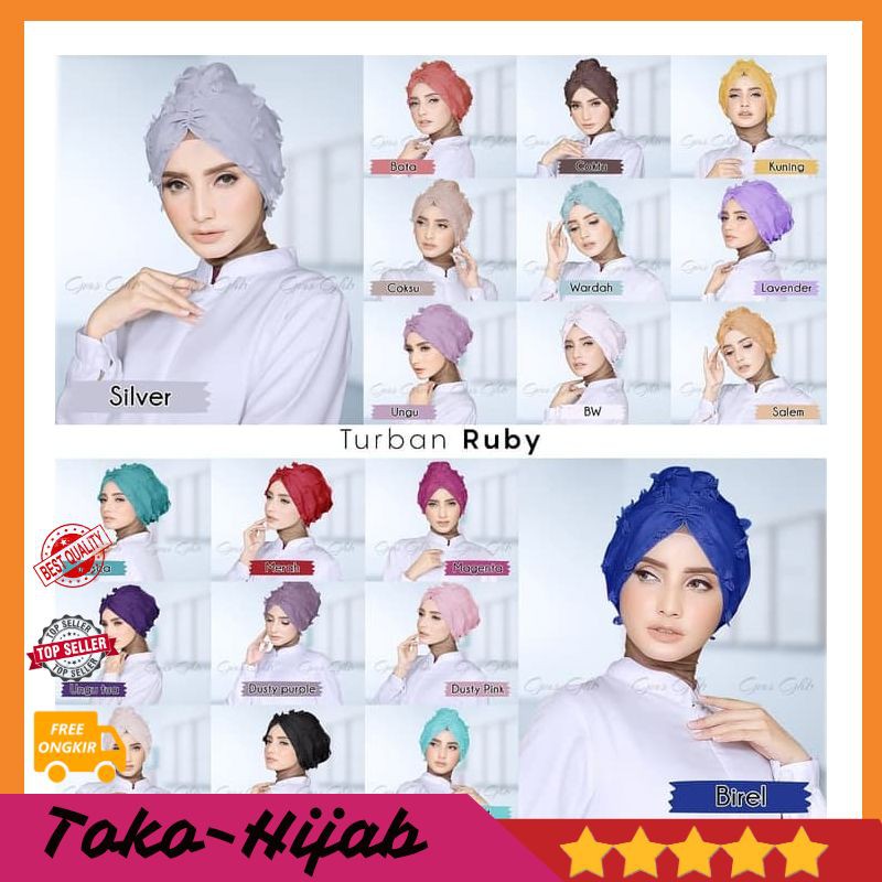 Bandana Turban Hijab Turban Silang Jilbab Kerudung Baju Muslim Fashion