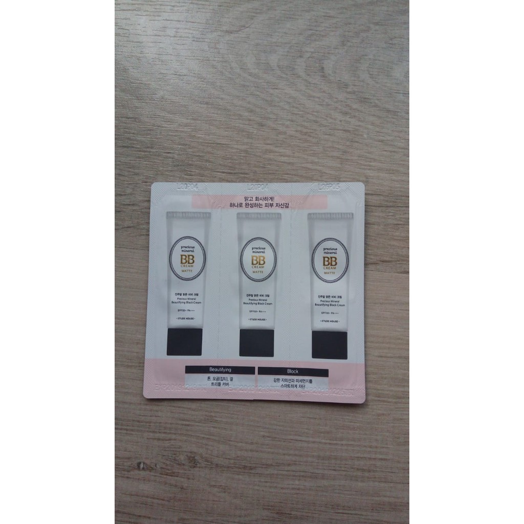 etude house bb cream Precious Mineral sachet