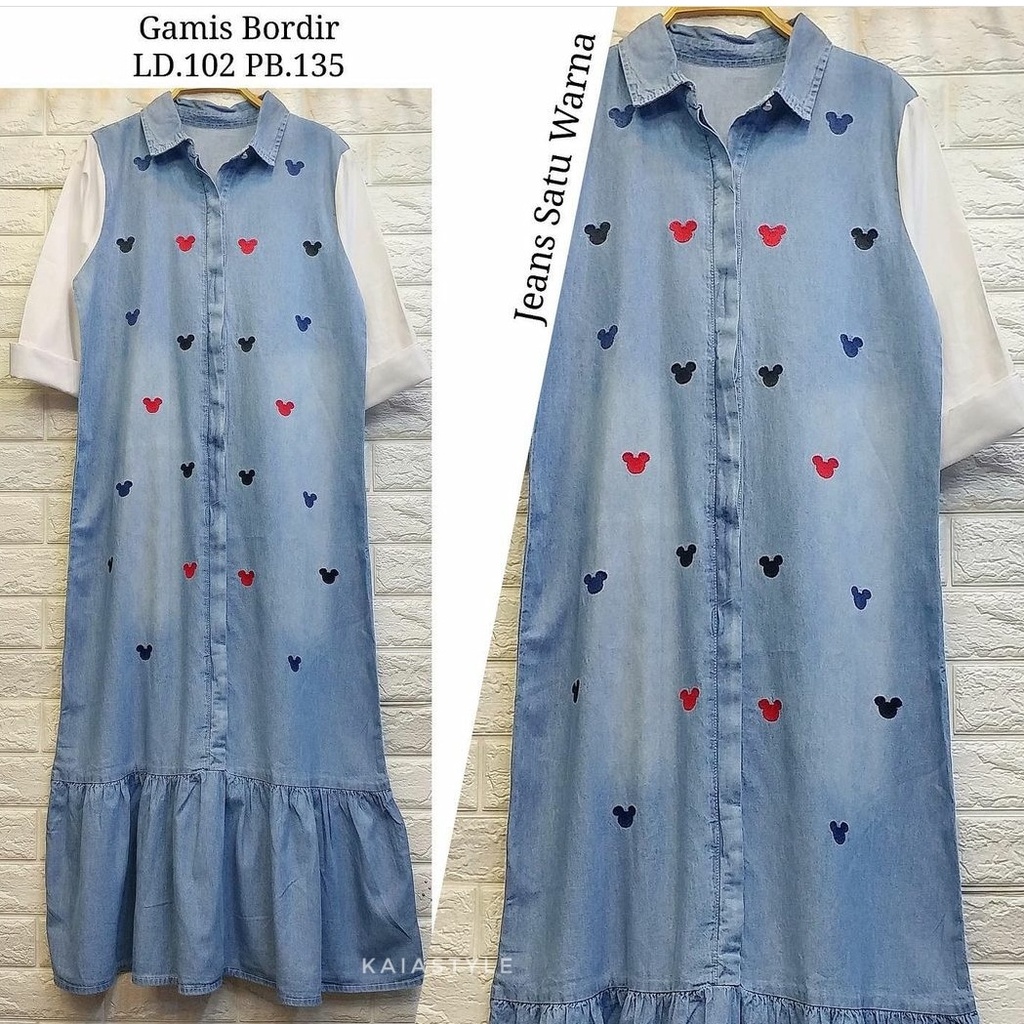 DRESS JEANS MICKEY MOUSE | DRESS DISNEY | DRESS JEANS MICKEY MOUSE | Baju Minnie Mouse | DRESS WARNA