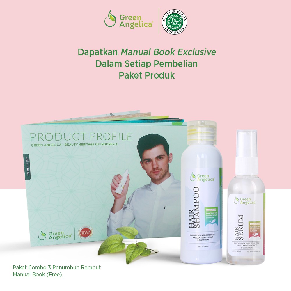 Ready Combo 3 by GREEN ANGELICA perawatan rambut rusak tanpa efek samping  Terlaris