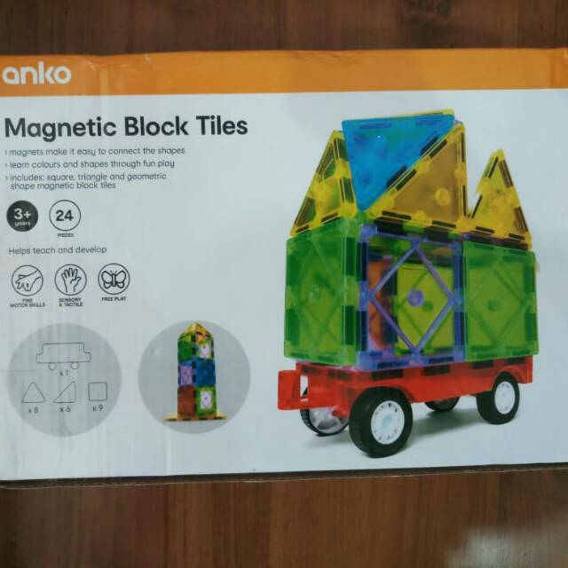 anko magnetic block tiles