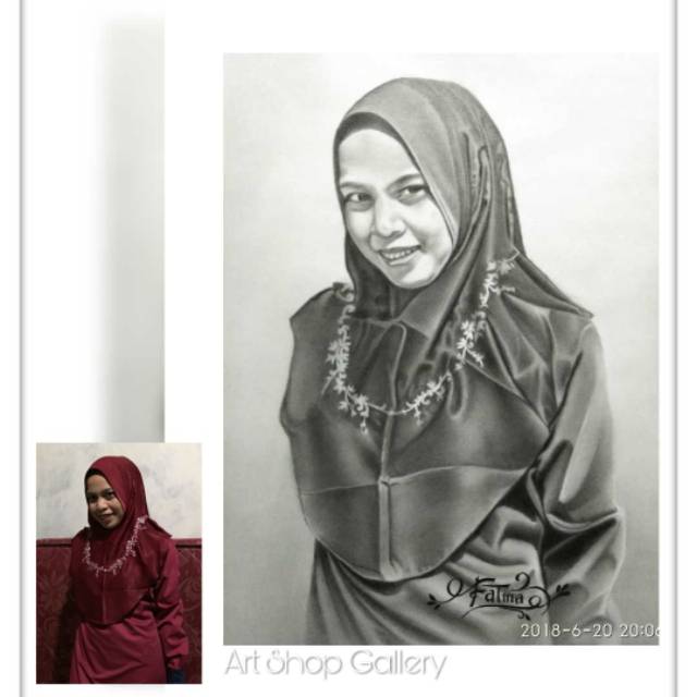 Lukisan Pensil / Sketsa Wajah A3