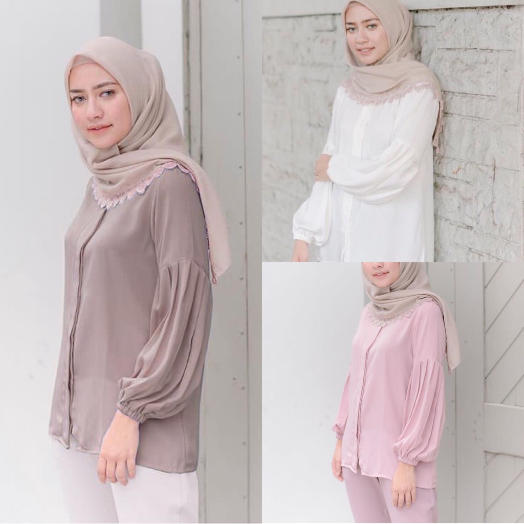 Atasan Blouse  Hijab  XL 3XL Atasan blouse  bigsize Atasan 