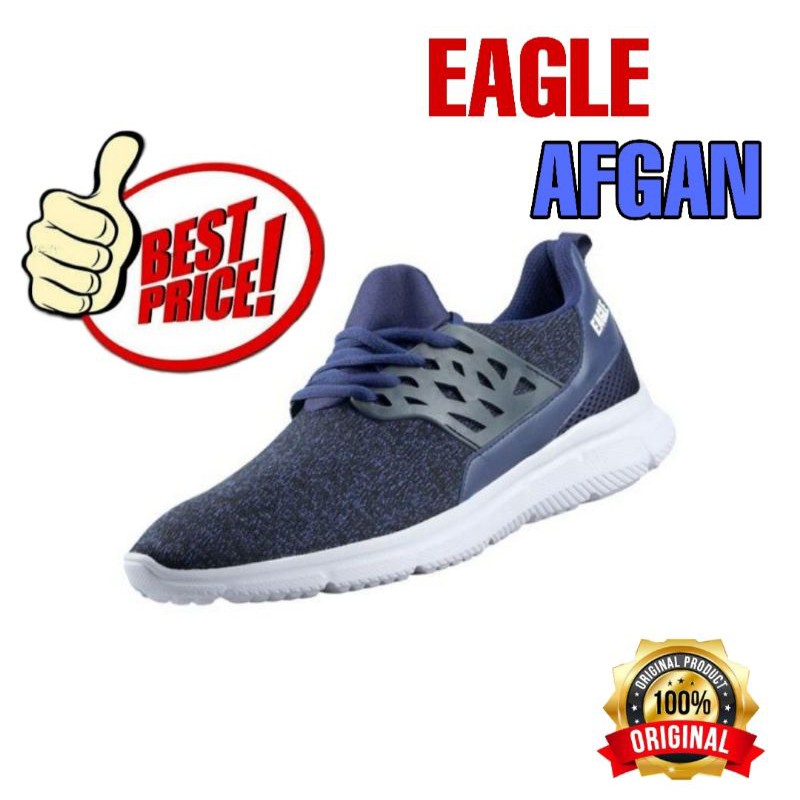  SEPATU  SNEAKERS EAGLE  AFGAN  BIRU TUA LIFESTYLE MEN SHOES 