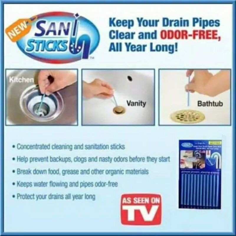 Pembersih Saluran SaniStick Drain