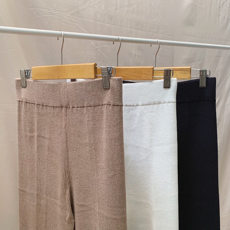 NAURA KNIT PANTS | knit pants import | celana rajut import