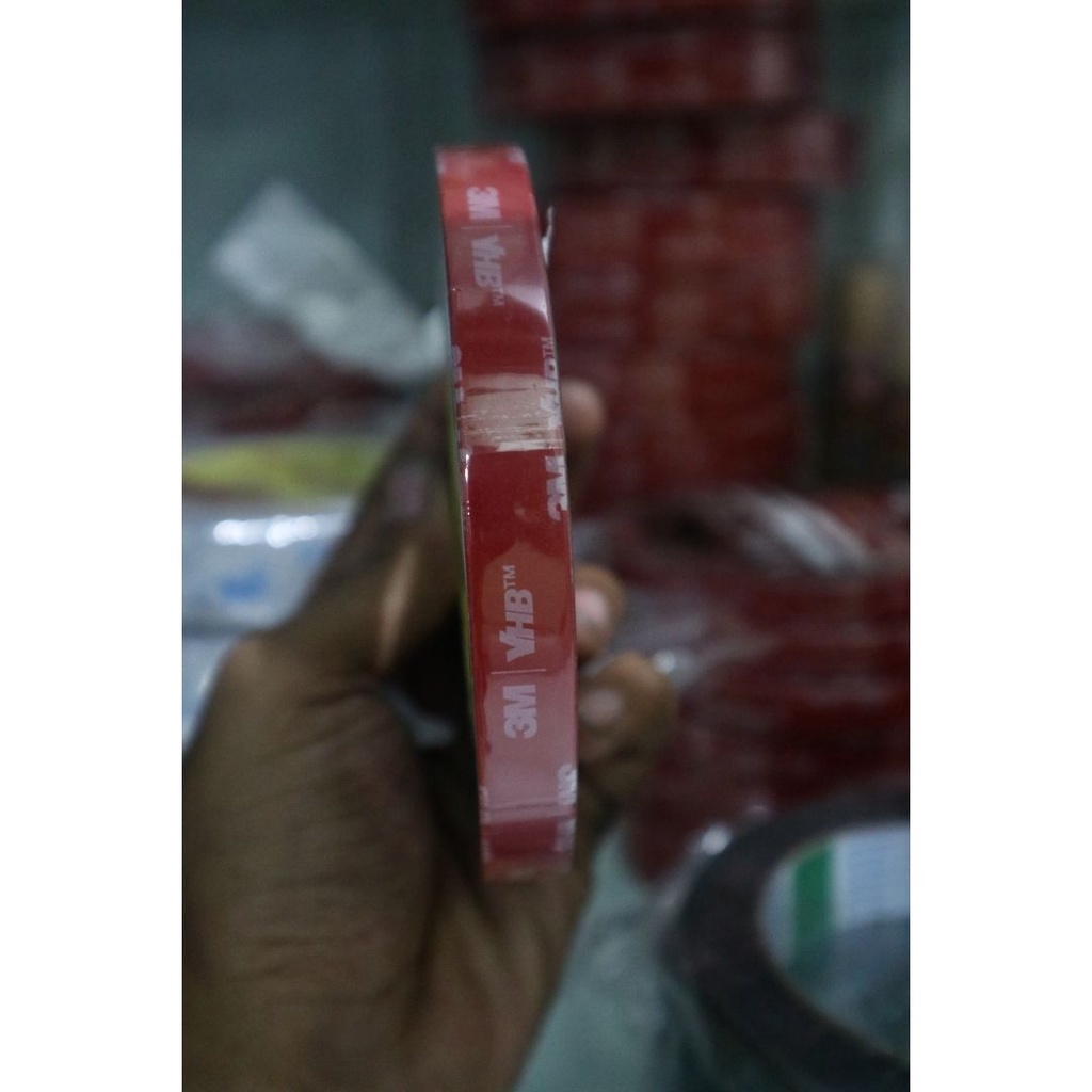 Original Dabel tape 3M VHB 12MM Perekat Aksesoris Di body Kendaraan Kuat Lengket Tahan Lama