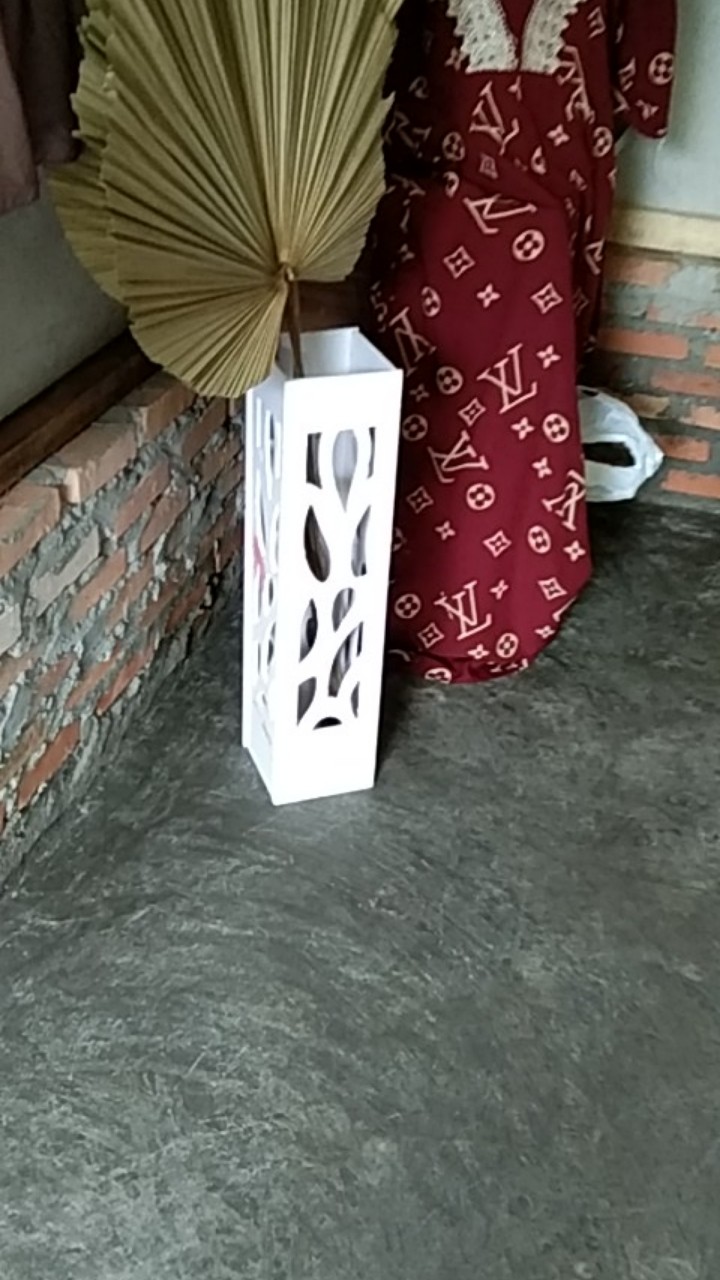 Tempat Payung Minimalis Kayu Warna Putih Di Rumah Kantor Sekolah,  Stand Umbrella
