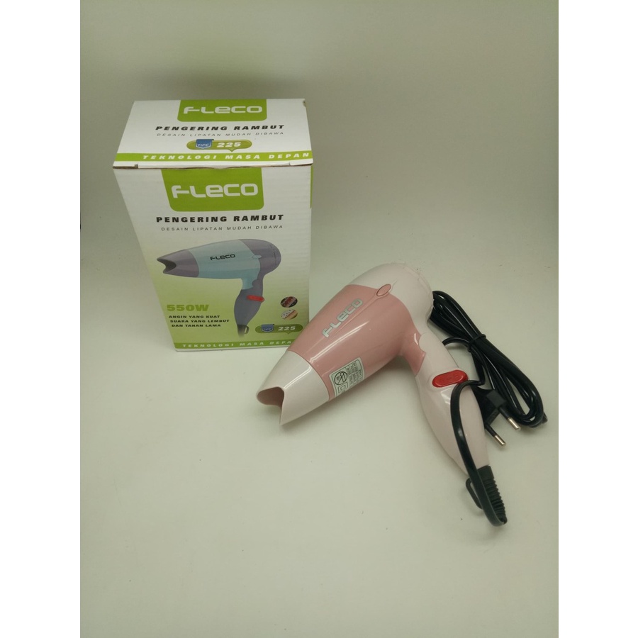 COD Hairdryer Pengering Rambut Mini Fleco 225 Hair Dryer Hairdrayer