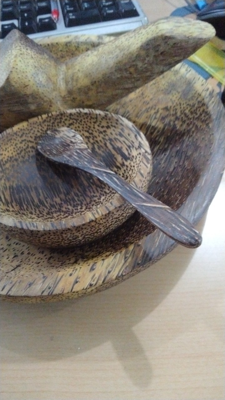 Sendok Unyil Kayu Aren 10cm