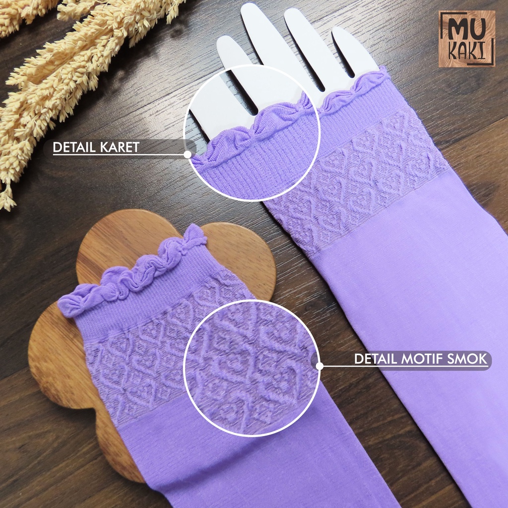 Manset Tangan Handsock Motif 3D / Manset Kerut Mukaki