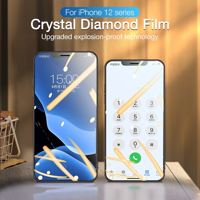 iPhone 12 Full Cover Cafele Tempered Glass 12 Pro Max Apple 12 Mini