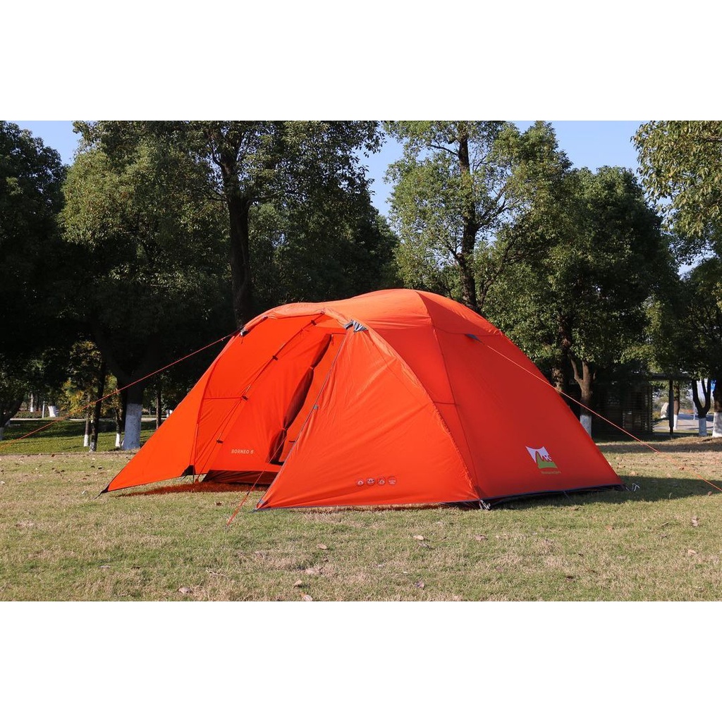 Tenda Borneo 6 Mountain Inn Sports / Tenda Great Outdoor GO Java 6 Pro Kapasitas 6-8 orang Open Pre 