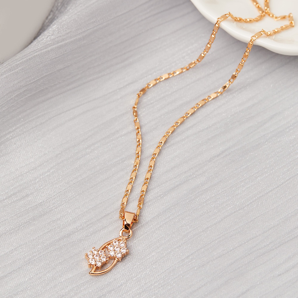 Y346 Kalung Wanita Panjang Korea Anti Karat Kalung Wanita Lapis Emas Pendant Necklace Kalung Emas-3