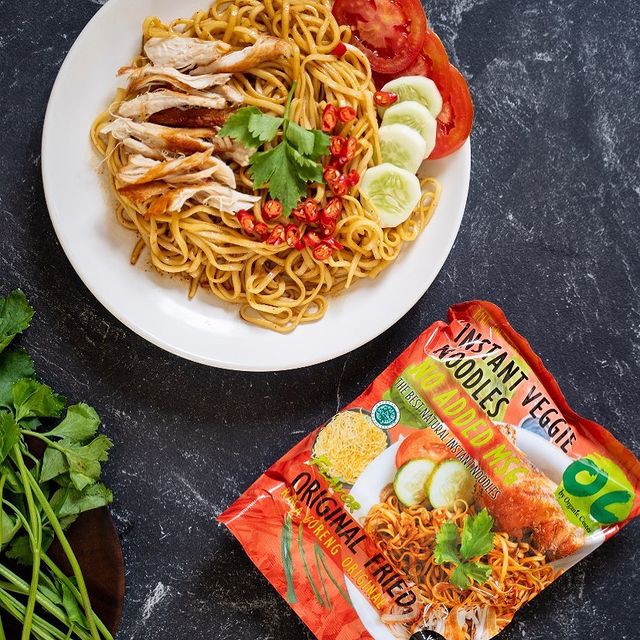 ORGANIC CENTER MIE  INSTAN | VEGGIE NOODLE SEHAT ORGANIK GORENG KARI AYAM BAWANG