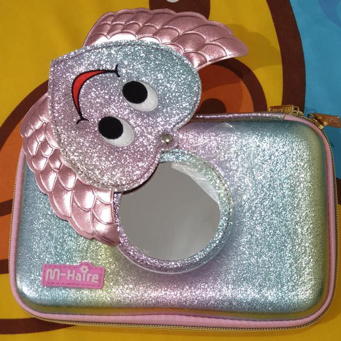 

Tempat Pensil" smiggle lookalike EVA Hardcase Unicorn Glitter dgn kaca UNICORN