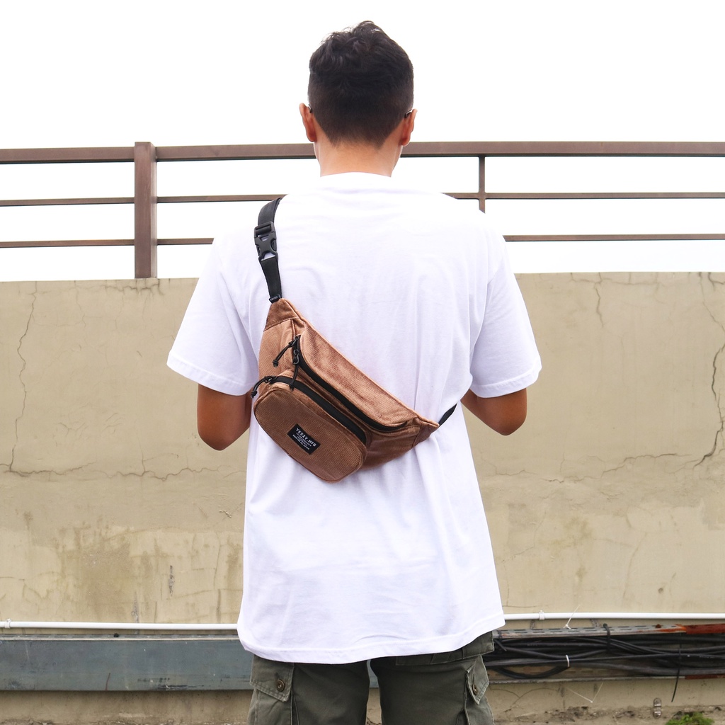 YESZY.MFG Waist Bag Smith Corduroy Light Brown