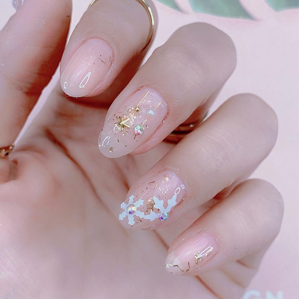 Preva Mixed Nail Rhinestones Manicure Parts Giwang Lucu Desain Mutiara