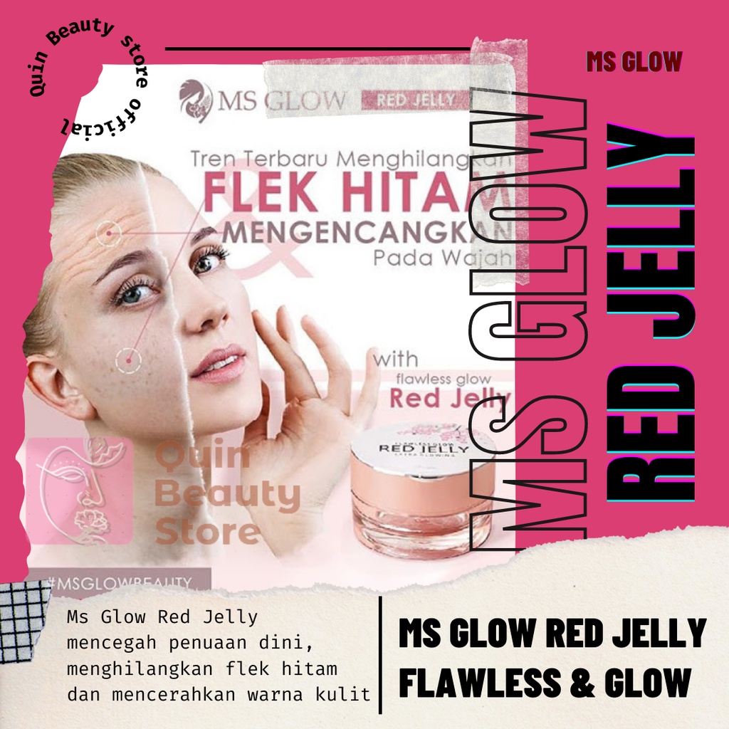 MS GLOW RED JELLY ORIGINAL | RED JELLY FLAWLESS GLOW | MS GLOW EXTRA GLOWING MS Glow Red Jelly Flawl