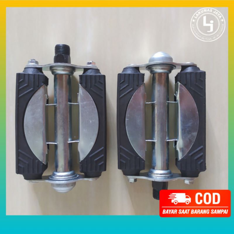 PEDAL SEPEDA JENGKI ONTHEL / Pedal Besi Sepeda Ontel 28 Jadul Kuno AS Besar
