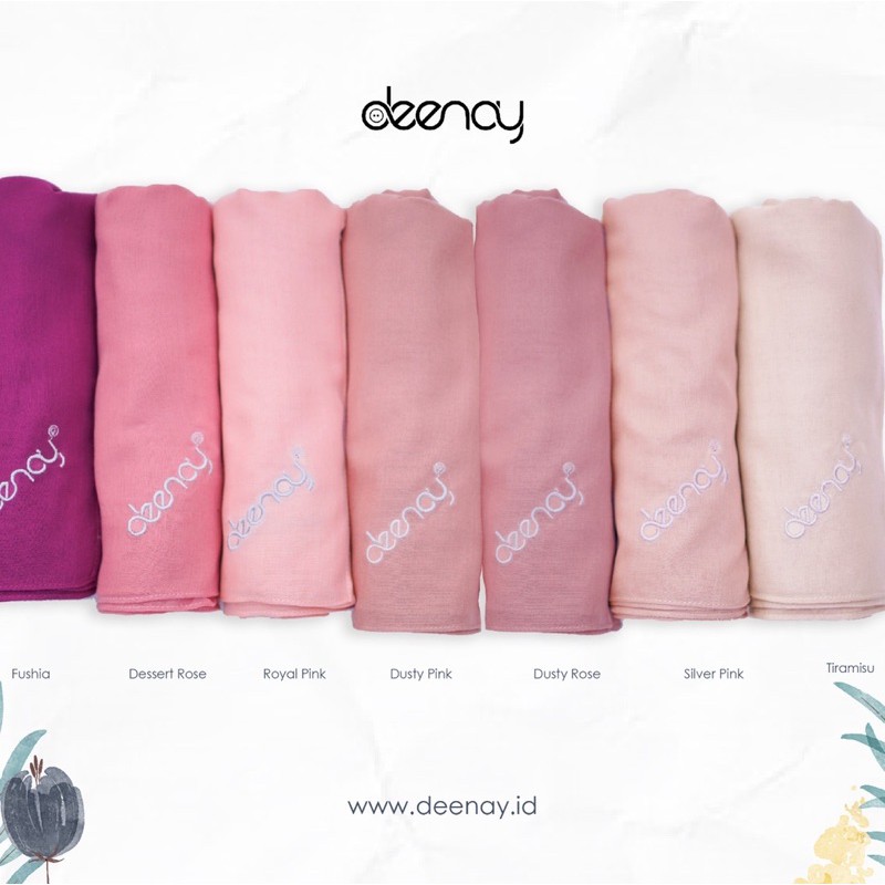 Deenay Polos Dusty Pink - jahit tepi bordir n logo d