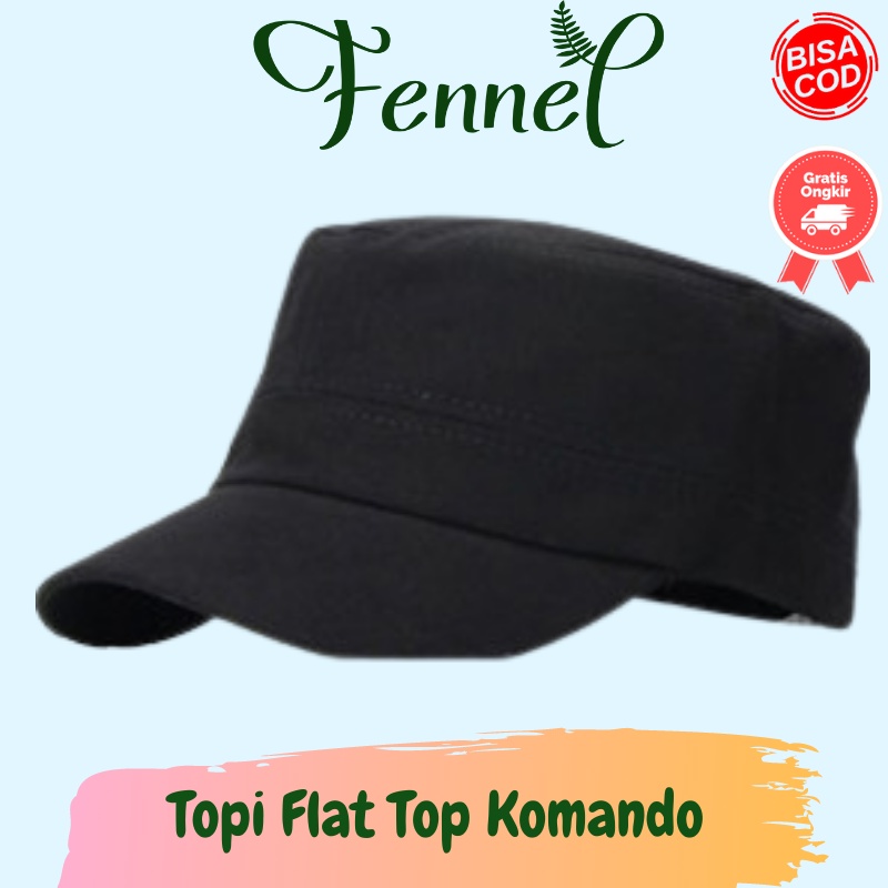 Topi Flat Top Komando F314