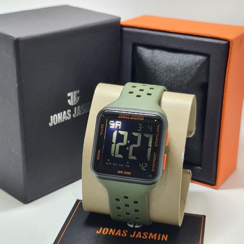 Jam Tangan Fashion Digital Jonas Jasmin JJ 5313 Rubber Original