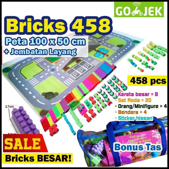 Super Sale Mainan  Edukasi Anak Lego  Murah 458 Pcs Ukuran  