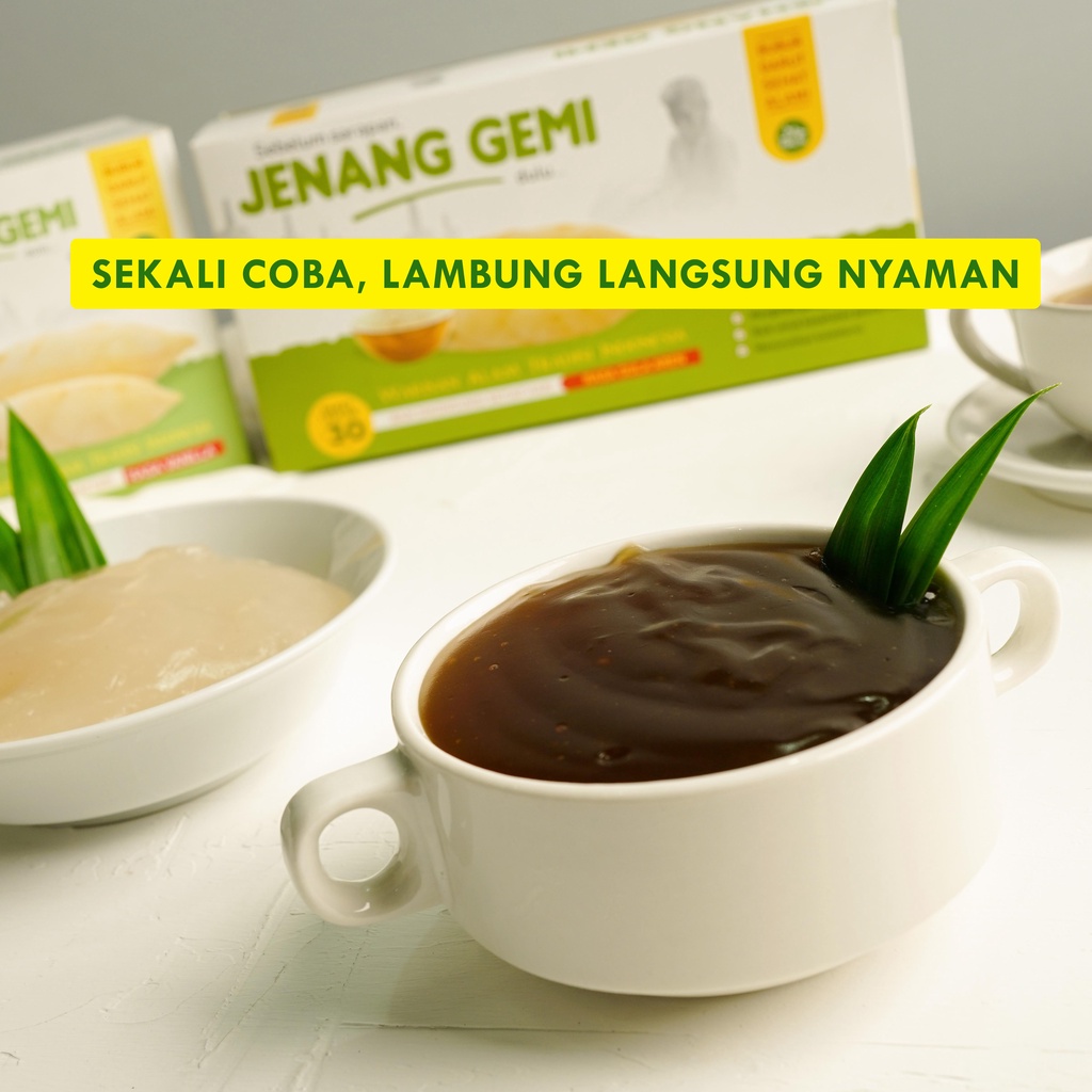 Jenang Gemi Sachet Obat Sekaligus Camilan Sehat Bebas Gluten Untuk Asam Lambung Gerd dan Gangguan Gencernaan