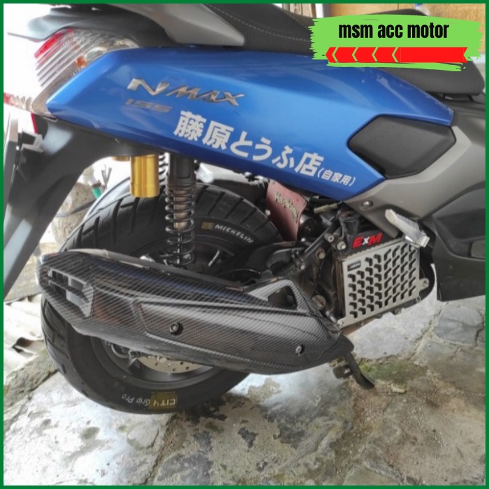 Tutup Knalpot Cover Knalpot Carbon Nmax