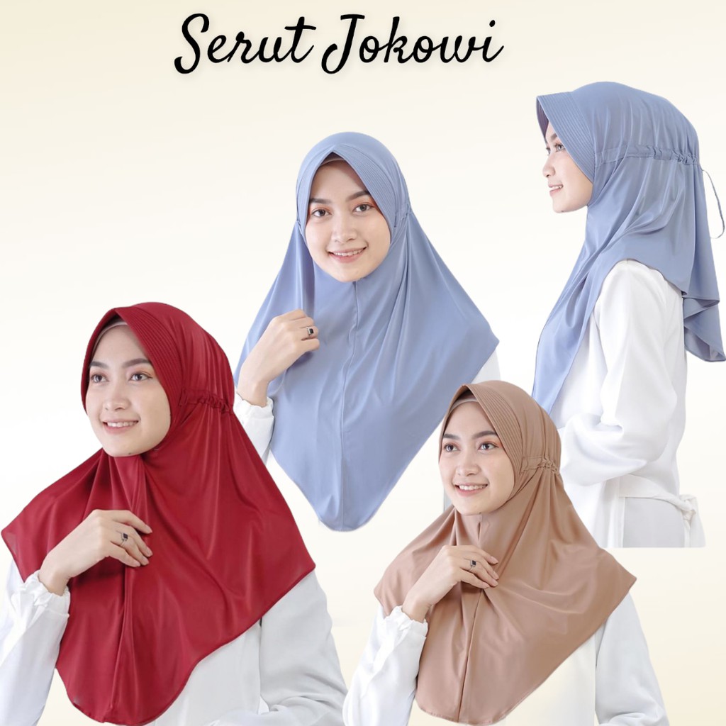 Jilbab Serut Jokowi Hijab Instan Serut Jokowi