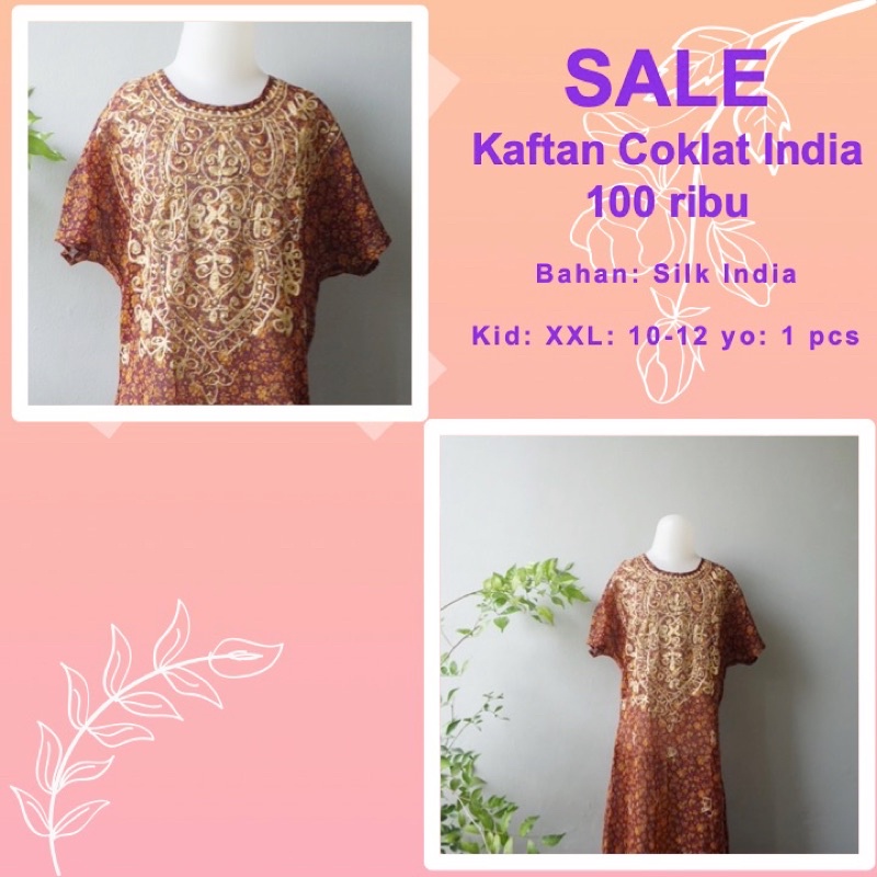 Kaftan Anak Silk India bu Diez