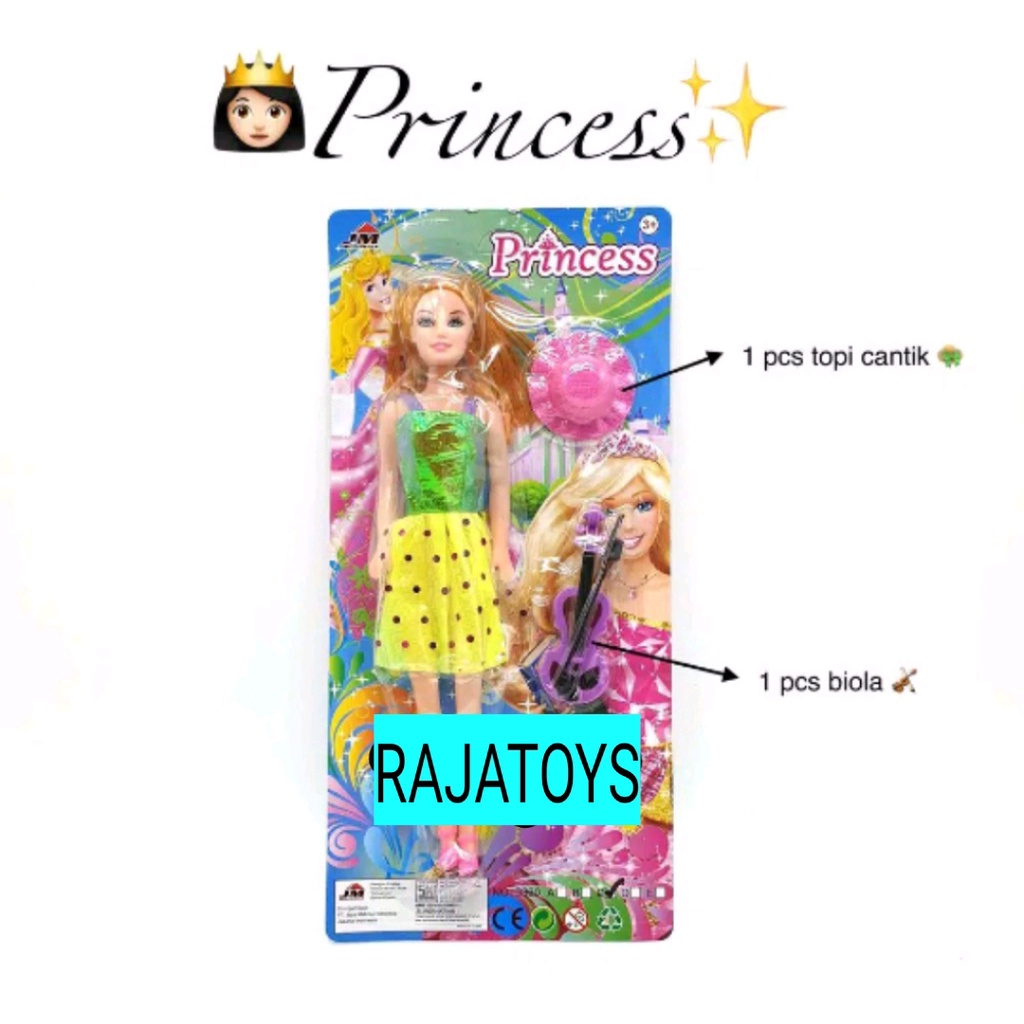 RAJA - MAINAN ANAK BARBIE SET BIOLA - BARBIE PRINCESS NO.3360C