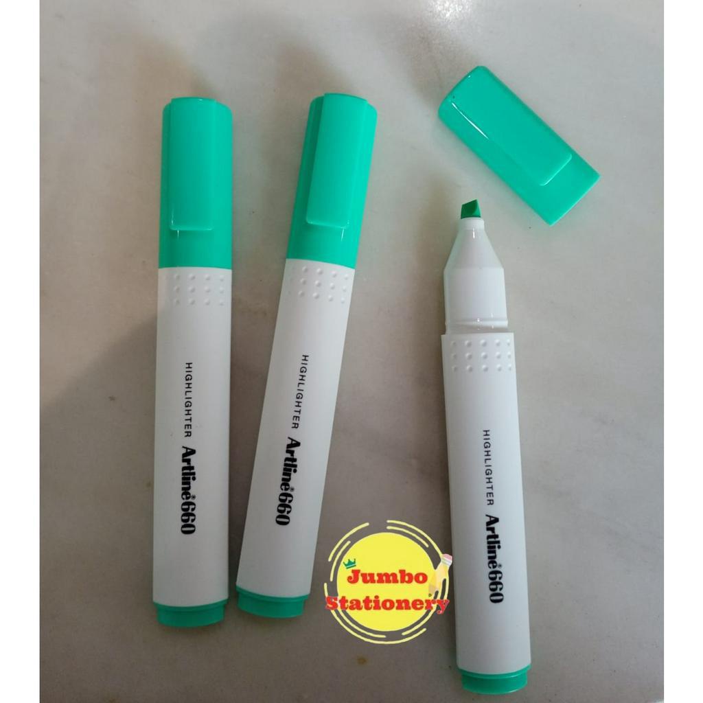 Textliner Highlighter ARTLINE 660 Highliter EK-660 Pastel Hijau