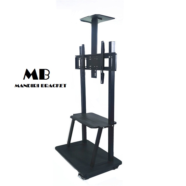 Bracket tv standing Size 32 inch beraket tv 70in  breket tv oximus tc1700 bracket tv stand dua tiang