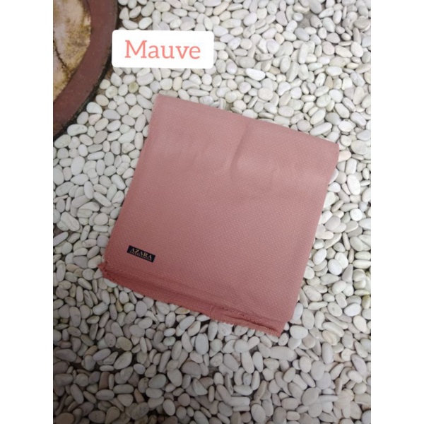 Segiempat Azara Nur Check Lc || Jilbab Square Potton || Segiempat Polos Murah Lc-Mauve