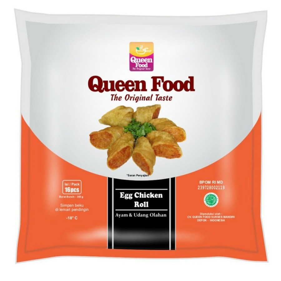 

QUEEN FOOD EGG CHICKEN ROLL ISI 16 PCS