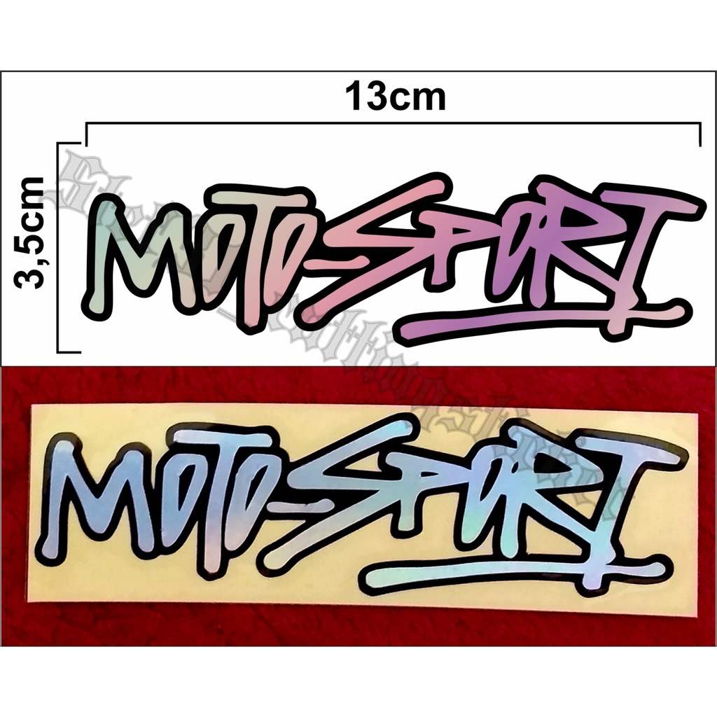 

Stiker cutting hologram moto-sport, sticker bahan hologram