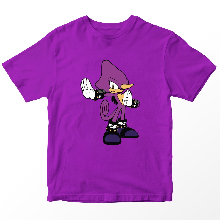 Kaos Sonic the Hedgehog Espio Anak, Warna Ungu Tua Umur 1-10 Tahun