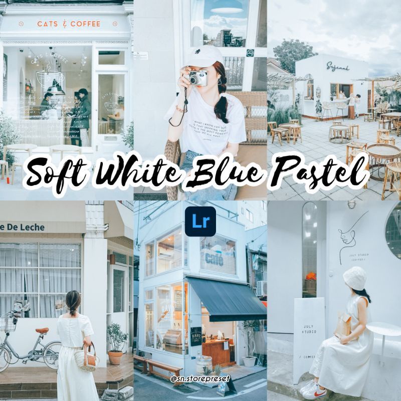 PRESET LIGHTROOM SOFT WHITE BLUE PASTEL // FOR IOS &amp; ANDROID