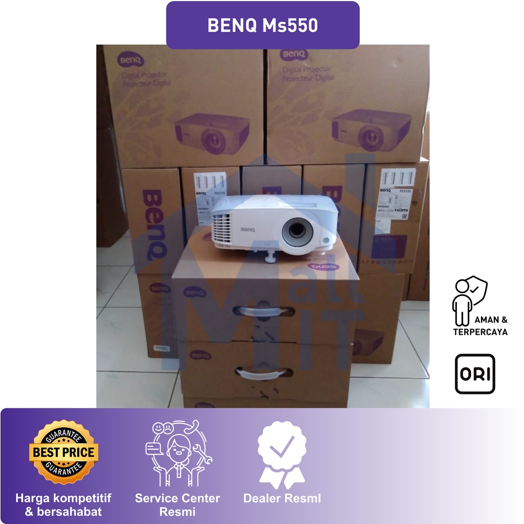 PROYEKTOR BENQ MS-550 MS 550 BENQ MS550 Proyektor DLP TV Turner GARANSI RESMI