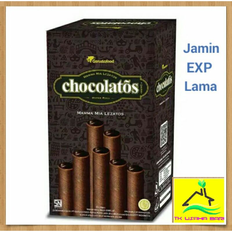 

Chocolatos Wafer Roll - 1Box isi 24 pcs x 16Gr