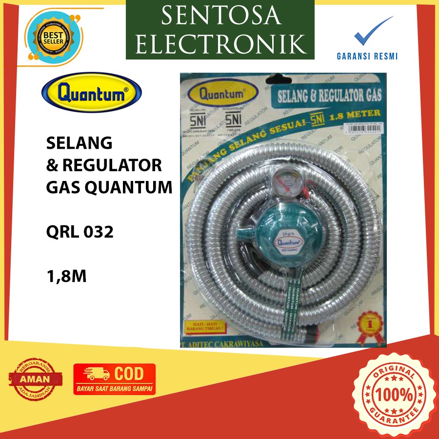 Selang Dan Regulator Gas Quantum SNI