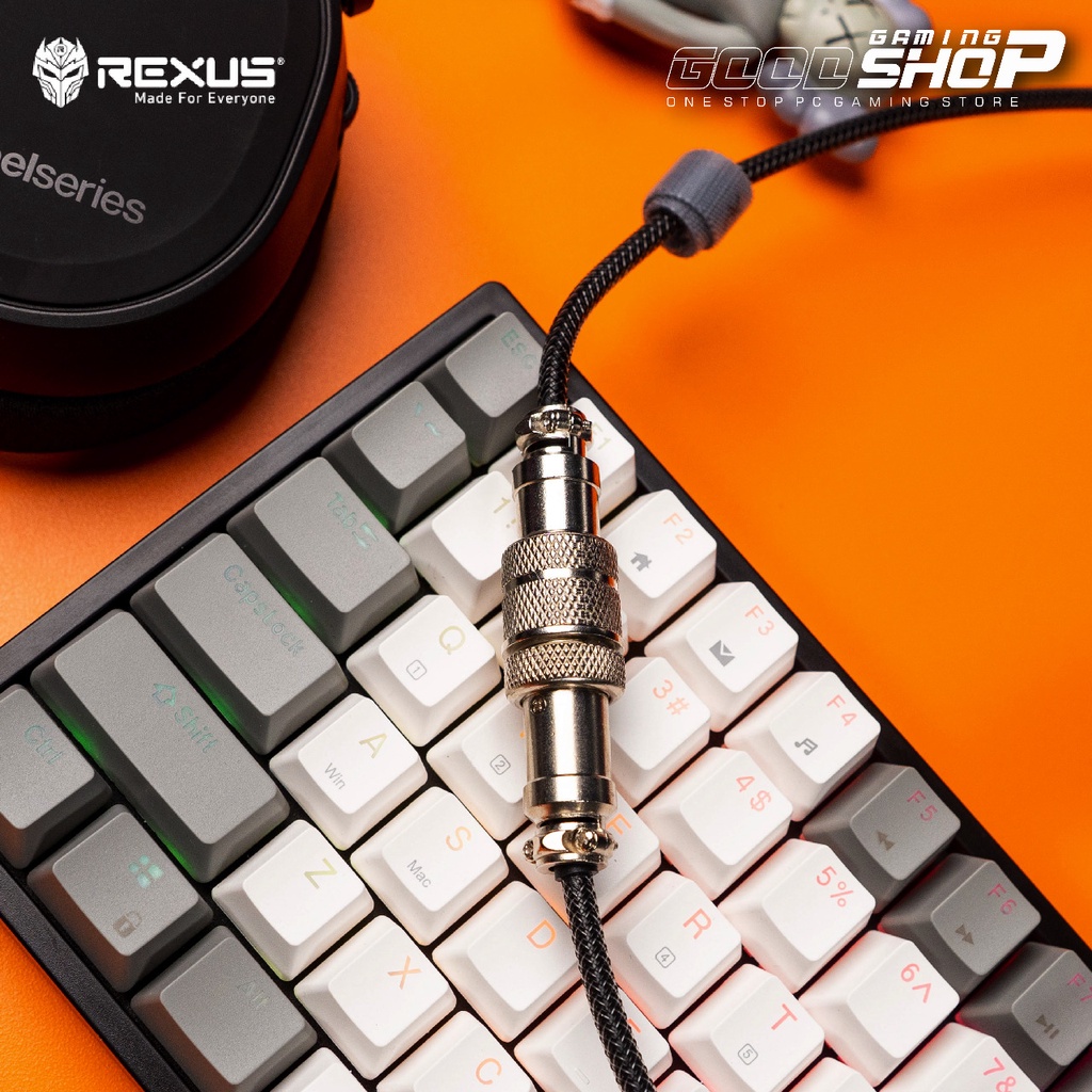 Rexus Daxa Coiled Cable Type C - Keyboard Gaming