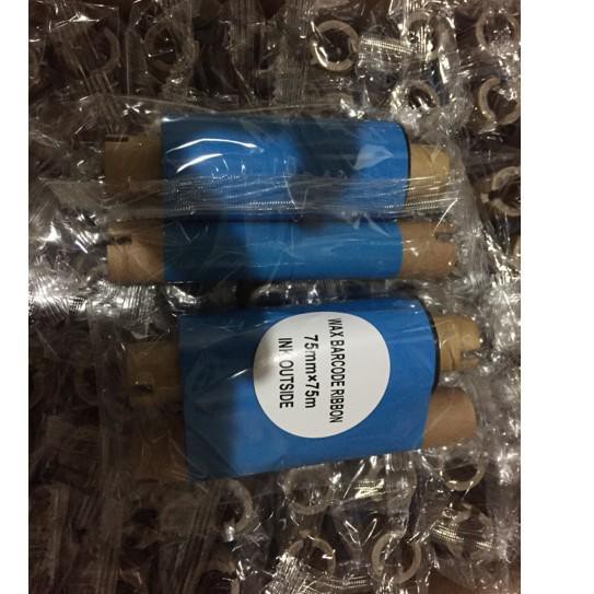 

[PREMIUM PRODUCT] 75mmX75m BARCODE RIBBON WAX (Face Out) PANDA Thermal Transfer Ribbon