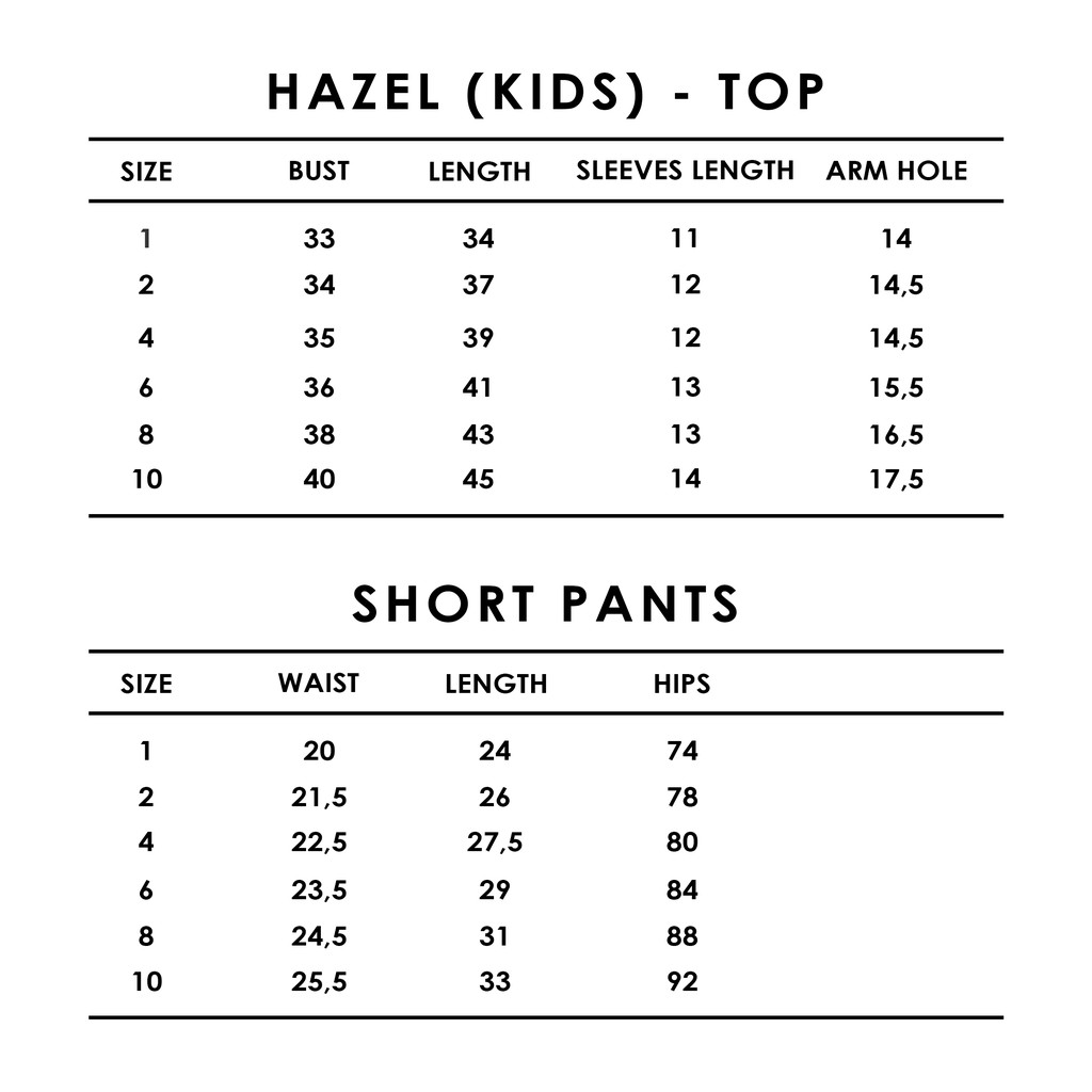 Cielyn - Hazel Kids Tencel Pyjamas Anak-Anak