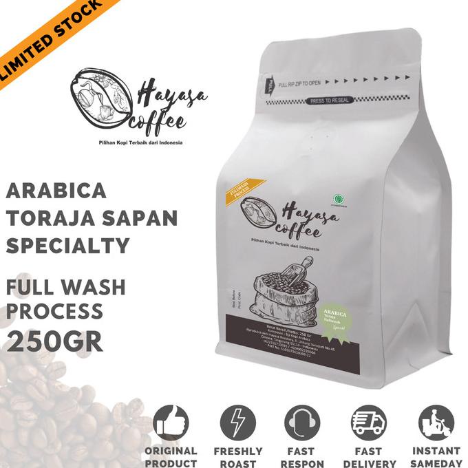

[ COD ] Kopi Arabika Toraja Sapan Specialty 250gr (Limited Edition)